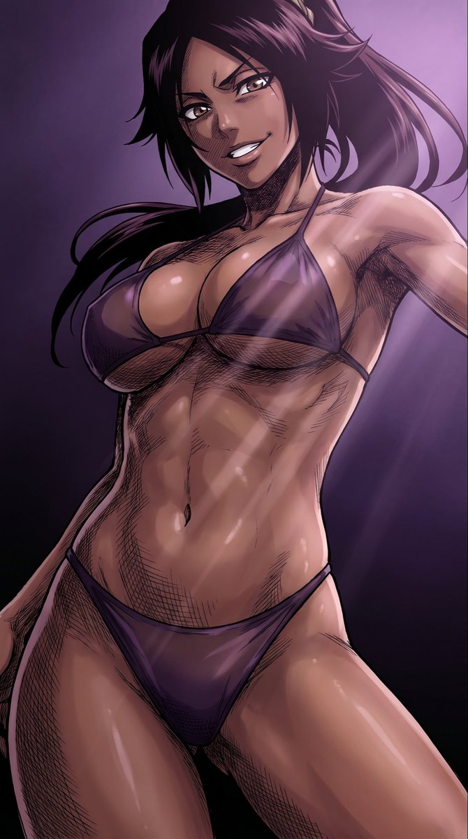 KIAI4RT's tweet photo. Good morning 💜

„Yoruichi Shihōin“ #Bleach https://t.co/uYqjWgpWL9