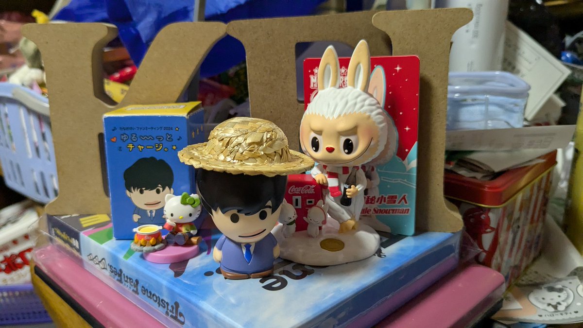 昨日、買った麦わら帽子を田中くんに被せてみたよ😉めちゃ可愛い