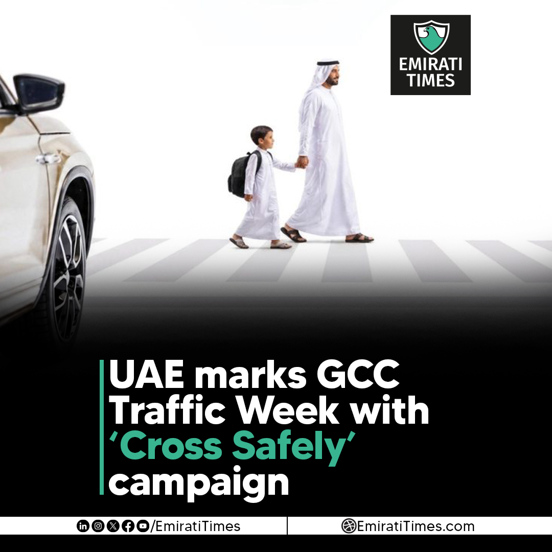 EmiratiTimes's tweet image. UAE marks GCC Traffic Week with ‘Cross Safely’ campaign
emiratitimes.com/gcc-traffic-we…

#GCCTrafficWeek #CrossSafelyCampaign #TrafficSafety  #RoadBehavior  @moiuae @ad_mobility