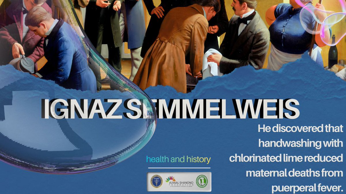 NiMSAASFBUAMS's tweet photo. Ignaz Semmelweis — The Father of Hand Hygiene
🧼✨
Did you know that over 180 years ago, Ignaz Semmelweis proved that something as simple as washing hands could save lives?
🧼🧼✨🧼✨🧼✨🧼✨
#WorldHandHygieneDay #CleanHandsSaveLives #HealthAndHistory https://t.co/VvVul75UJX