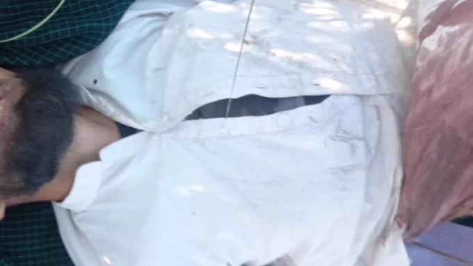 An Afghan worker was brutally murdered in northern Balkh province.