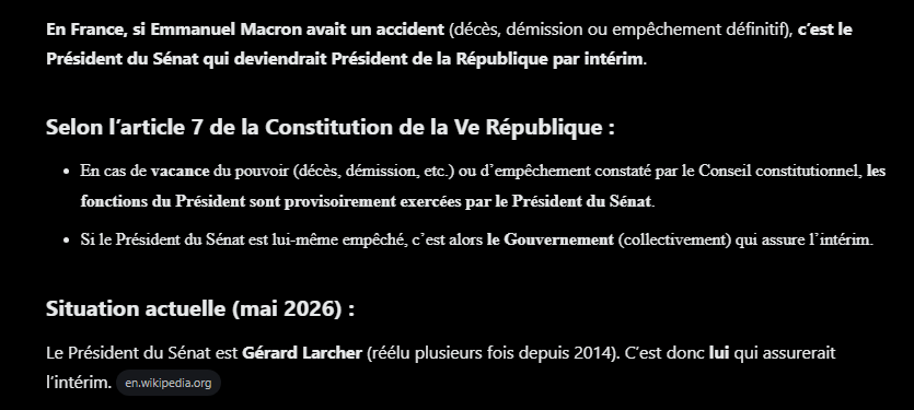 TraderPhil1's tweet photo. Si par malheur notre bien aimé président venait à malencontreusement disparaitre, ce serait le retour de la monarchie en France ...

Pensez-y ... https://t.co/CIQUaAXaRG