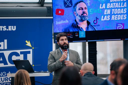 PatriotsEU's tweet photo. Thank you to our member parties for their participation in our first seminar on digital communication. 

A moment of exchange focused on cohesion, sharing of best practices and mutual support. 

Patriotic forces are already shaping the Europe of tomorrow.

@RNational_off 
@vox_es  
@vlbelang 
@LegaSalvini 
@FPOE_TV 
@FoniLogikis_A_L 
@DanskDf1995 
@PartidoCHEGA 
@LatvijaPirmaja