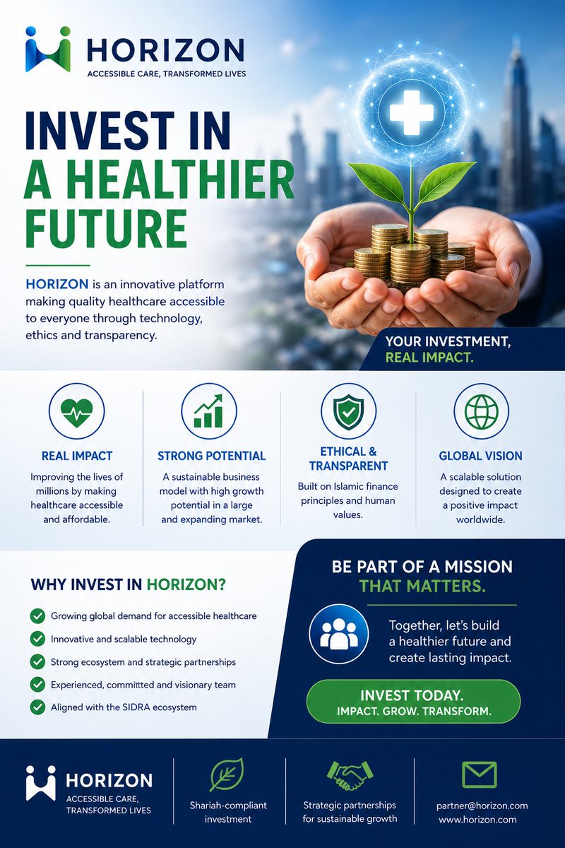 HorizonMedics's tweet photo. 🌍 HORIZON connects patients in need with donors and partners to make healthcare accessible for all. 💙
Invest now and save lives 
https://t.co/5Hp65eQpEl
#HealthcareForAll #Horizon #Impact #Sidrachain #cryptoCurrency2026 https://t.co/glbbgZ4K5C