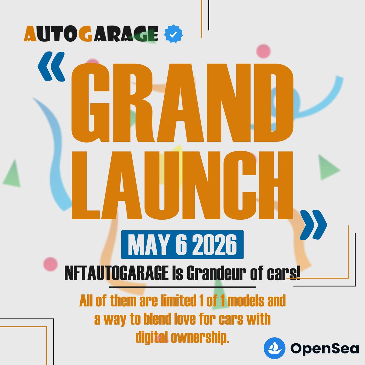 NFTAutoGarage's tweet image. START YOUR ENGINES 🏁

The garage doors are officially swinging open 🏎️

Just pure horsepower on the blockchain!

#NFTAutoGarage #NFTLaunch #CarCulture #Web3 #nft #nfts