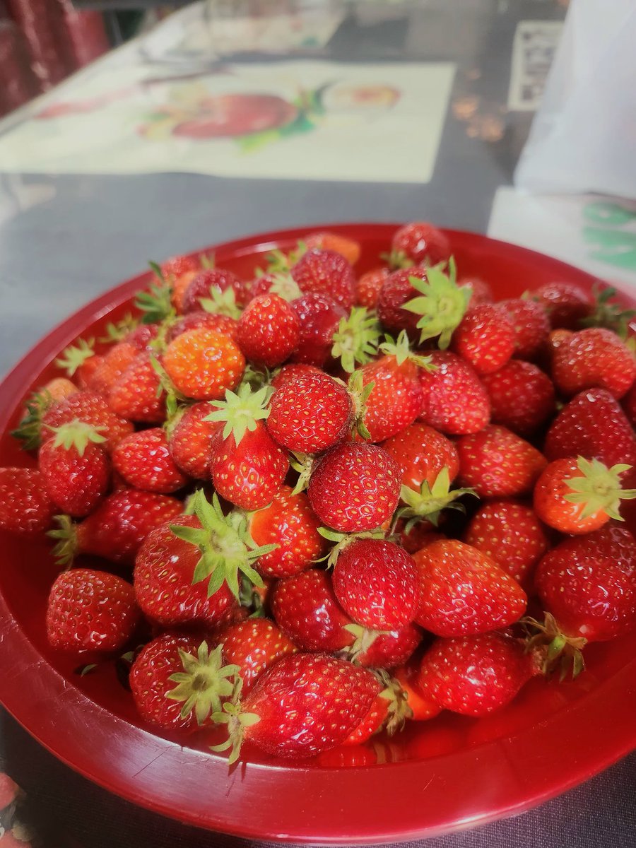 반짝반짝하고 앙증맞은 딸기가 있길래 사먹음 행복해❤️🍓