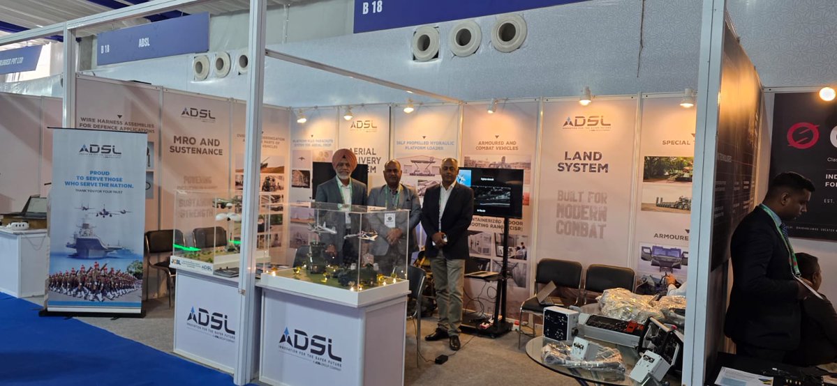 JCBLGroup's tweet image. Day 1 at North Tech Symposium 2026: ADSL (JCBL Group) engaging on real challenges &amp;amp; driving indigenous innovation.

#AatmanirbharBharat #DefenceInnovation #MakeInIndia