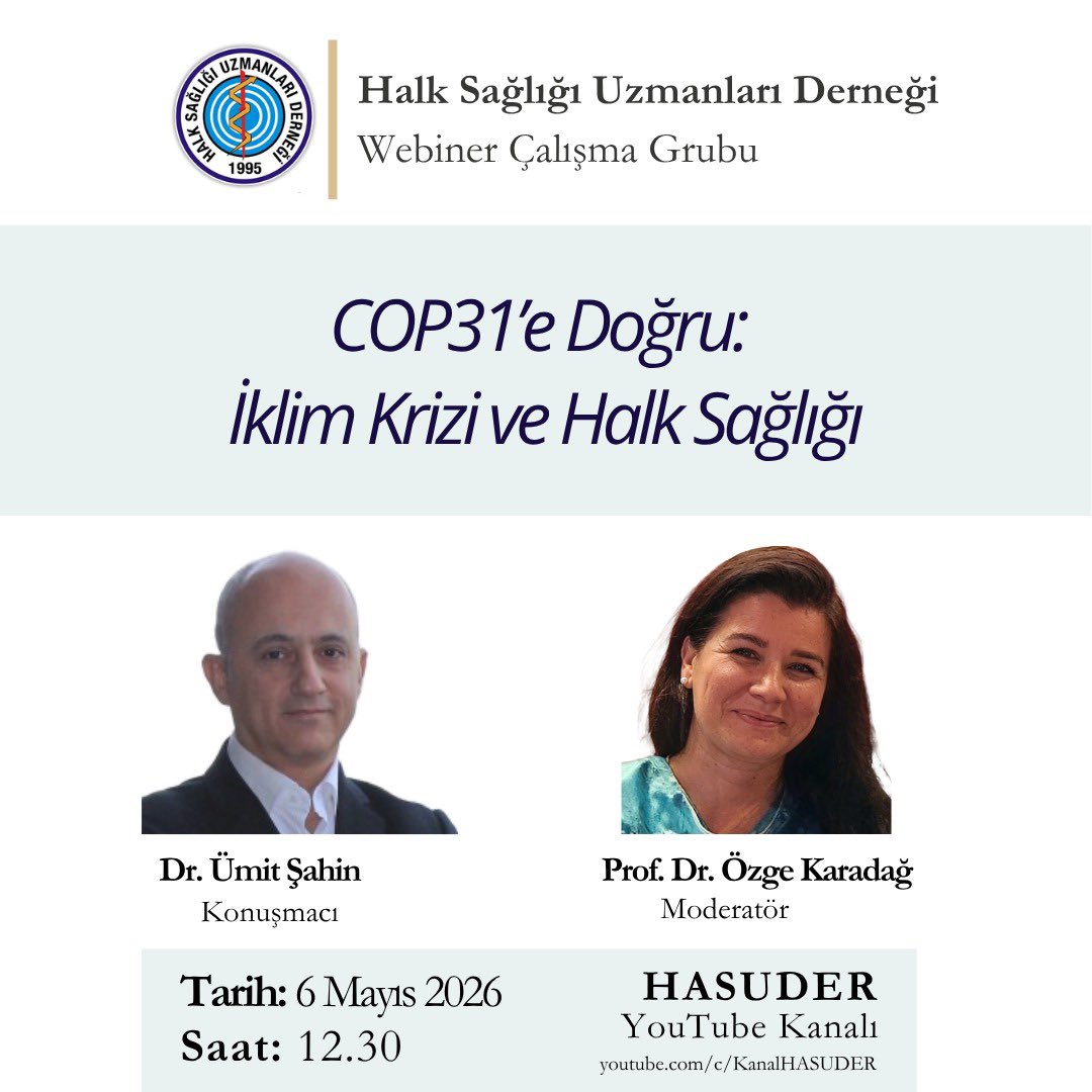Halk Sağlığı Uzmanları Derneği (HASUDER) tweet media
