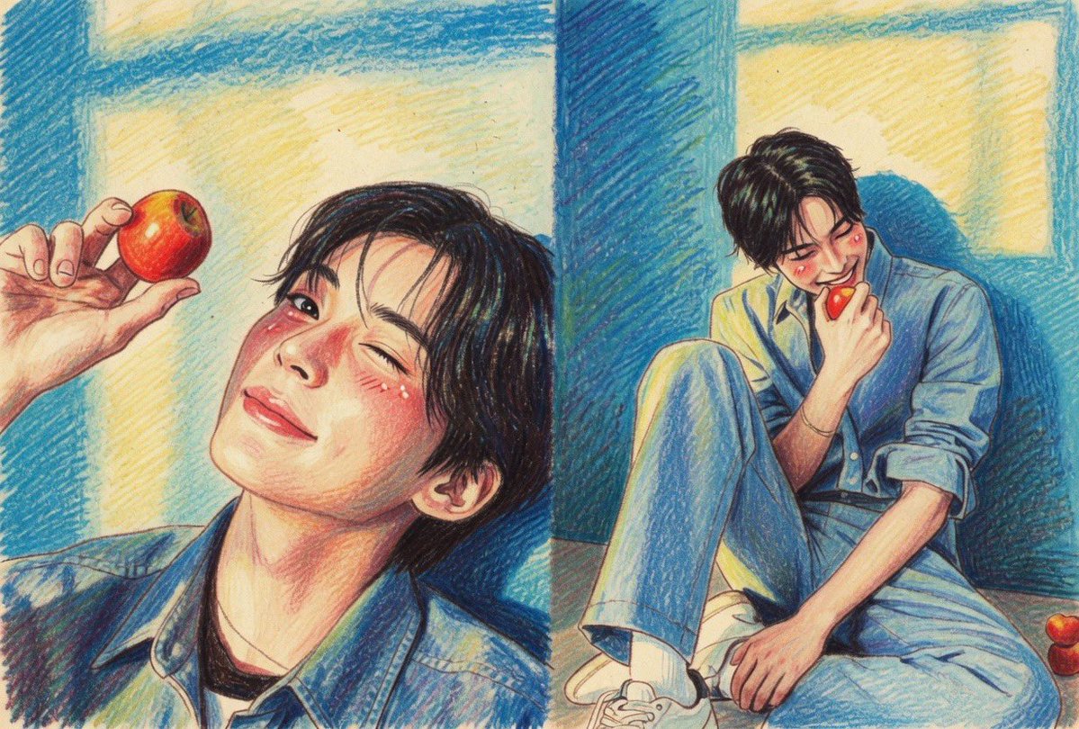 나두 크레파스로 해봄🖍️ #성한빈