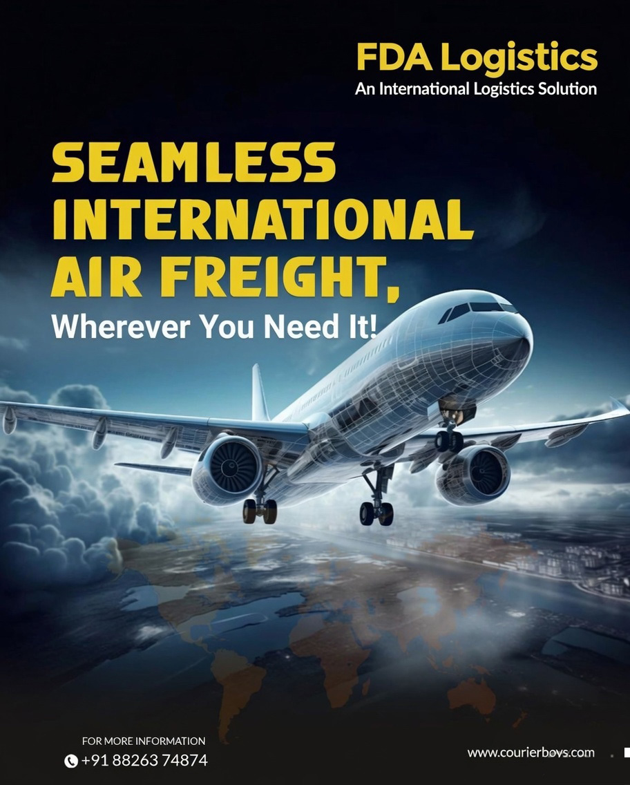 FdaLogisti25072's tweet photo. SEAMLESS INTERNATIONAL AIR FREIGHT β Wherever You Need It! βοΈ
Fast, reliable & secure global cargo delivery with FDA Logistics.
π +91 88263 74874 π https://t.co/a0oKigxfSN
#AirFreight #Logistics #InternationalShipping #FDALogistics https://t.co/cplmsQIkBl