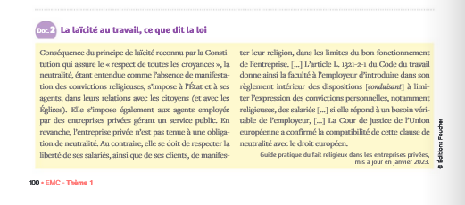 FuronChristoph1's tweet photo. Cette collègue est soit malhonnête, soit incompétente, soit les deux.
1. Aucun manuel n'est validé par l'EN.
2. La laïcité n'est ni islamophobe, ni raciste. Une prof d'EMC ne peut pas affirmer ça.
3. Voici la double page suivante de ce cahier d'activités : https://t.co/N9eCUfDMX7 https://t.co/HjjJ4lIMCN