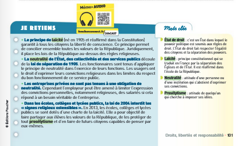 FuronChristoph1's tweet photo. Cette collègue est soit malhonnête, soit incompétente, soit les deux.
1. Aucun manuel n'est validé par l'EN.
2. La laïcité n'est ni islamophobe, ni raciste. Une prof d'EMC ne peut pas affirmer ça.
3. Voici la double page suivante de ce cahier d'activités : https://t.co/N9eCUfDMX7 https://t.co/HjjJ4lIMCN