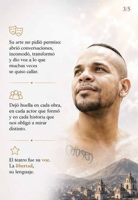 OrgulloQuito's tweet photo. 🌈 🖤Hoy el teatro pierde una voz,
pero su eco se queda con nosotros.
Jorgreher Vargas no solo creó obras,
creó preguntas, incomodó, abrió caminos
y nos enseñó que el arte también es resistencia.

Vuela alto, visionario
El telón no cae para ti🖤🌈

#JorgreherVargas #OrgulloQuito https://t.co/13hEJYFRhL