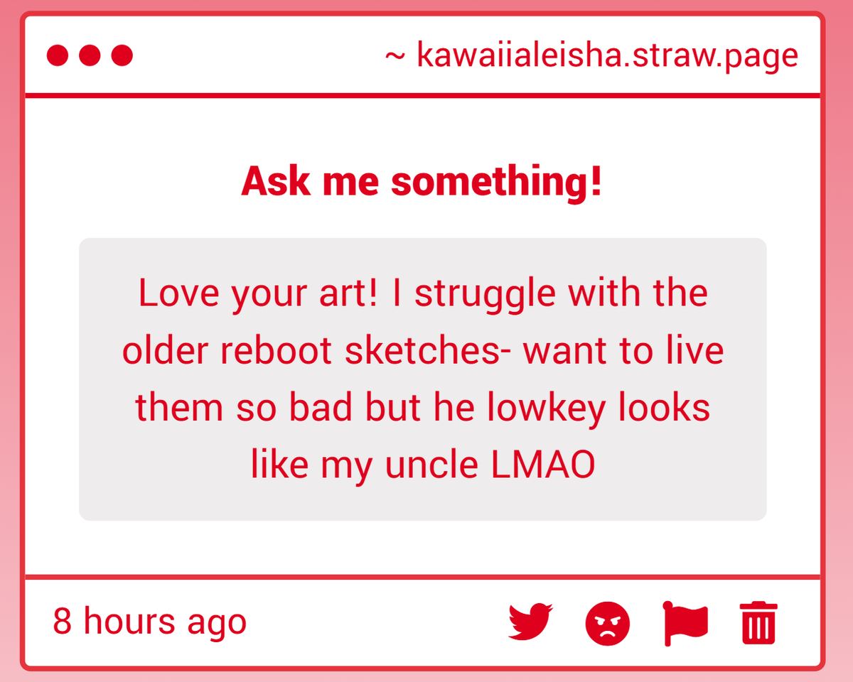 KawaiiAleisha's tweet image. HELP EMERGNTJHOKDRGTL THIS IS SO FUNNY. I AM SO SORRY THAT I ACCIDENTALLY MADE HIM LOOK LIKE YOUR UNCLE ANON. ALSO THANK YOU 😭😭