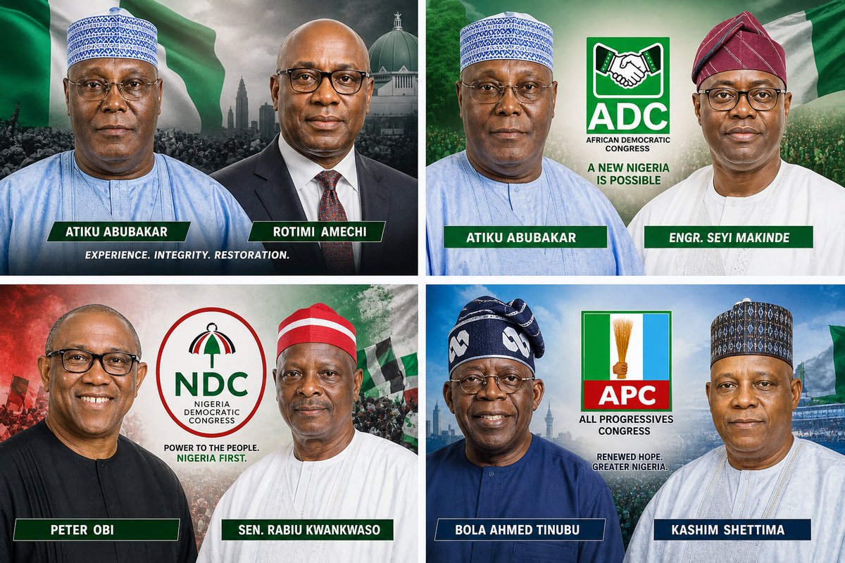 Abu_Ajeemal's tweet image. 2027, Who is your choice.. ??? 

#NigeriaDecides #2027Elections #NigerianPolitics #YourVoteMatters #GoodGovernance #NaijaTwitter #AfricaRising #TrendingNow