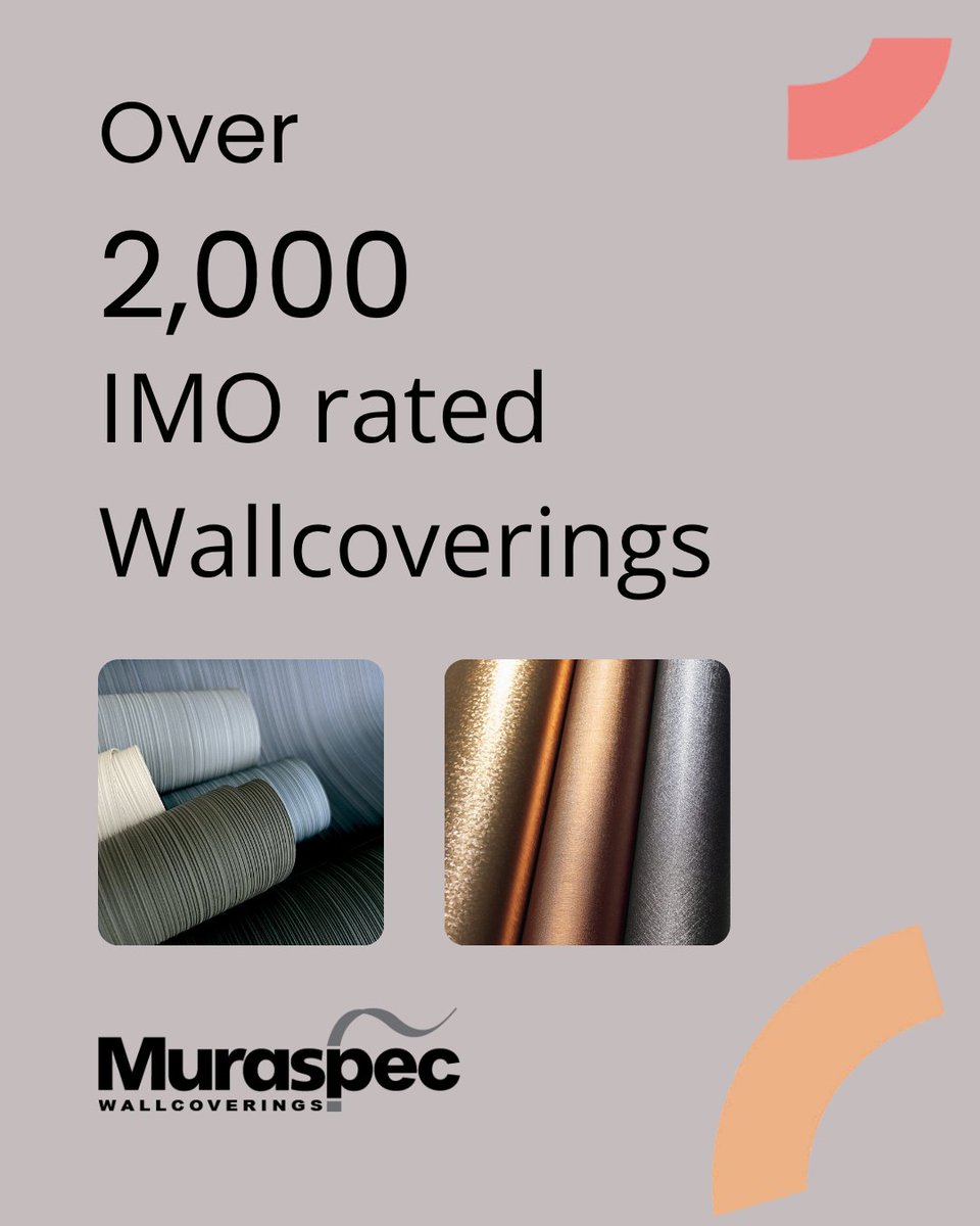 Muraspec's tweet photo. Join us to showcase Muraspec at CSI Miami this June featuring IMO-certified wallcoverings and solutions designed for life at sea.
📍 Booth 338 | 9–10 June

#CSI2026 #CruiseShipInteriors #MarineDesign https://t.co/3FsHznLgvG