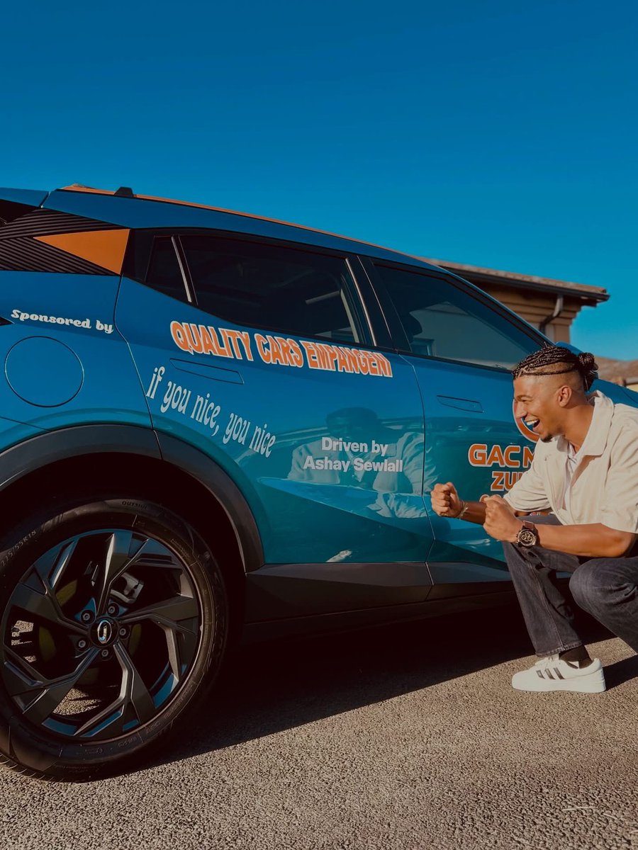 ashay_sewlall's tweet photo. GAC Brand Ambassador  ❤️ Huge thanks to Quality Cars Empangeni – GAC Zululand for the opportunity. Can't wait to see what's next 🚗✨. 
🎥 @cariina and @thebutterflyvideography 😊 https://t.co/grIWmMK0DT