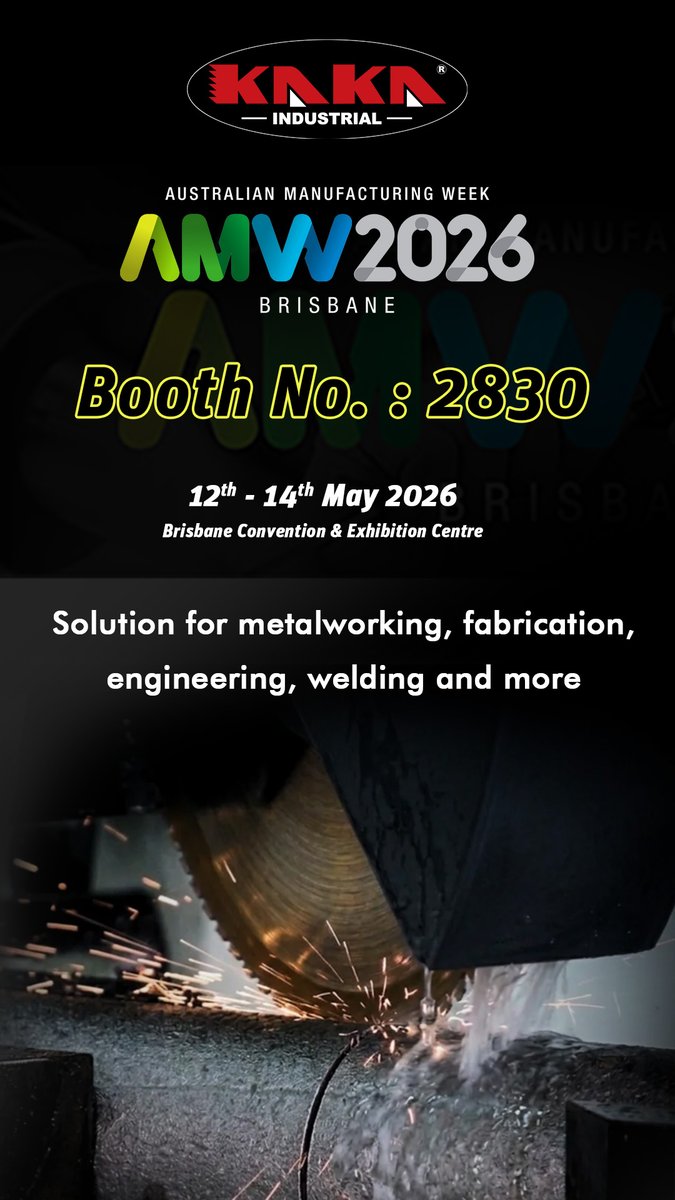 KangIndustrial's tweet image. Welcome to visit us at the AMW2026, Brisbane, Booth No. 2830

#brisbane #australia #manufacturing #Week