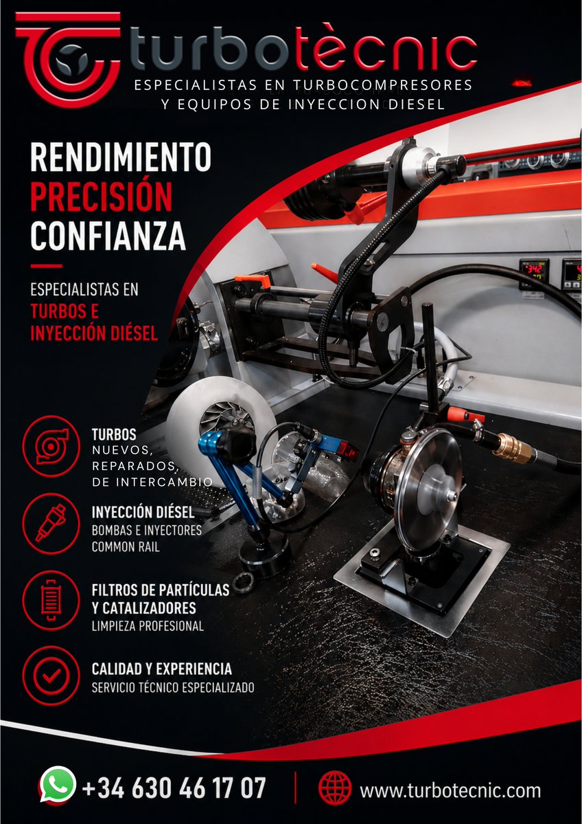 turbotecnic1's tweet image. Rendimiento, precisión y confianza 🔧

Especialistas en turbos e inyección diésel para maximizar la eficiencia y fiabilidad de tus equipos.

#Turbos #Diesel #Mantenimiento #Industria