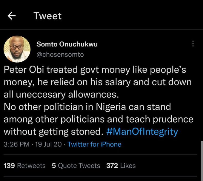 Yemtop_'s tweet photo. @chosensomto @Elkrosmediahub #ManOfIntegrity https://t.co/gIylq1OT5Z