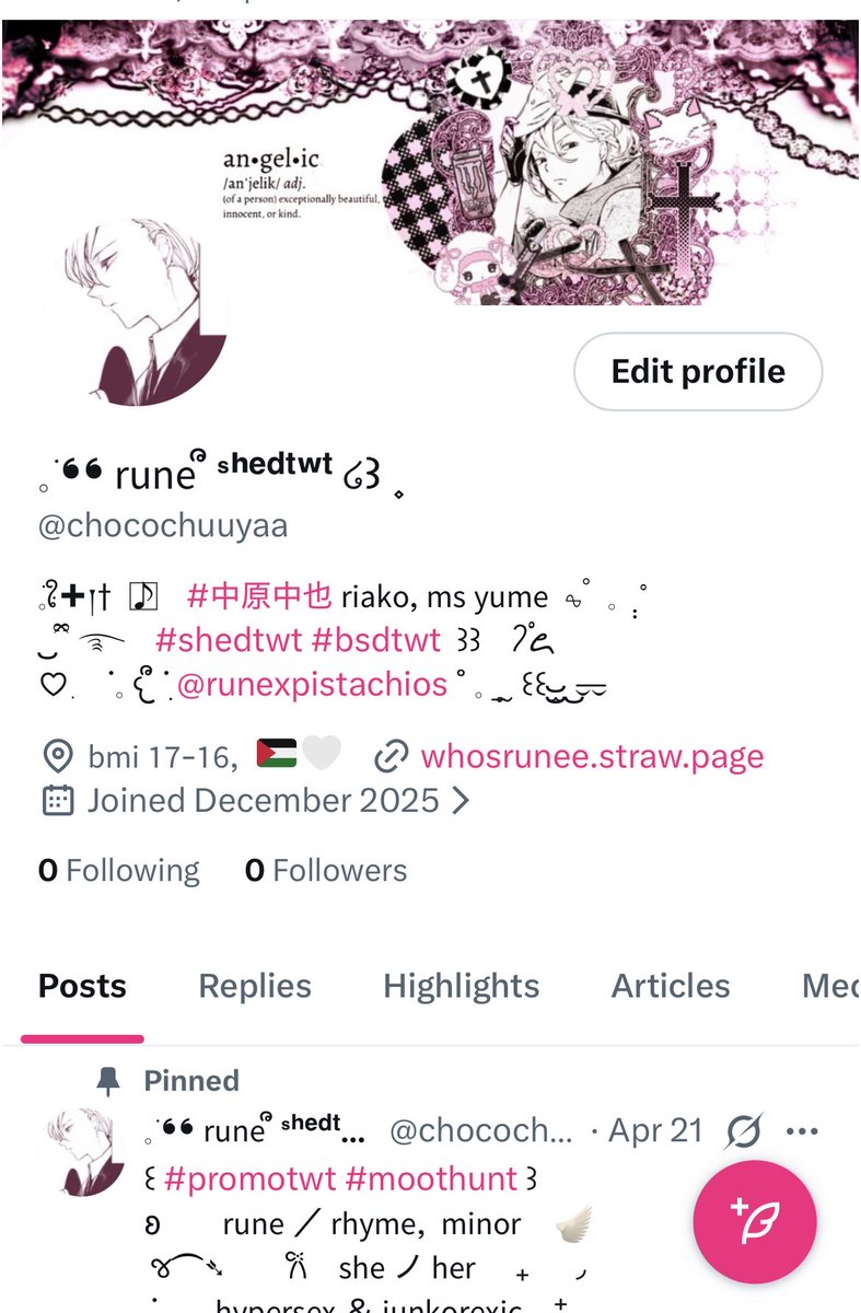 𓈒 𓏼🩹 𝗋𝗎𝗇𝖾 . ﹒♡ tweet media