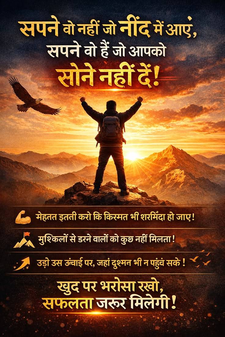 Pratimach_98's tweet image. जो जागते हैं अपने सपनों के लिए, वही इतिहास बनाते हैं।

#Motivation #BelieveInYourself