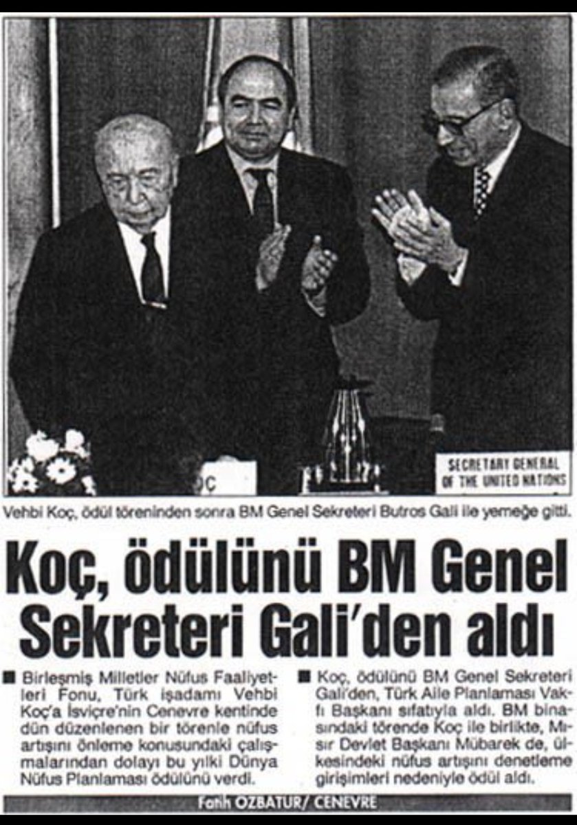 📌 BM Genel Sekreteri Butros Gali, Vehbi Koç'a "Nüfus artışını frenleme" ödülü vermişti❗️
Türk Aile Planlaması Vakfı Başkanı'ydı o zaman  Koç❗️

Ak Parti iktidarının 25. Yılında bunlar hâlâ çok güçlü ve etkili❗️

MÜSİAD'çılar ağırlıklı olarak inşaat işlerinde...
Ali'nin arsasının