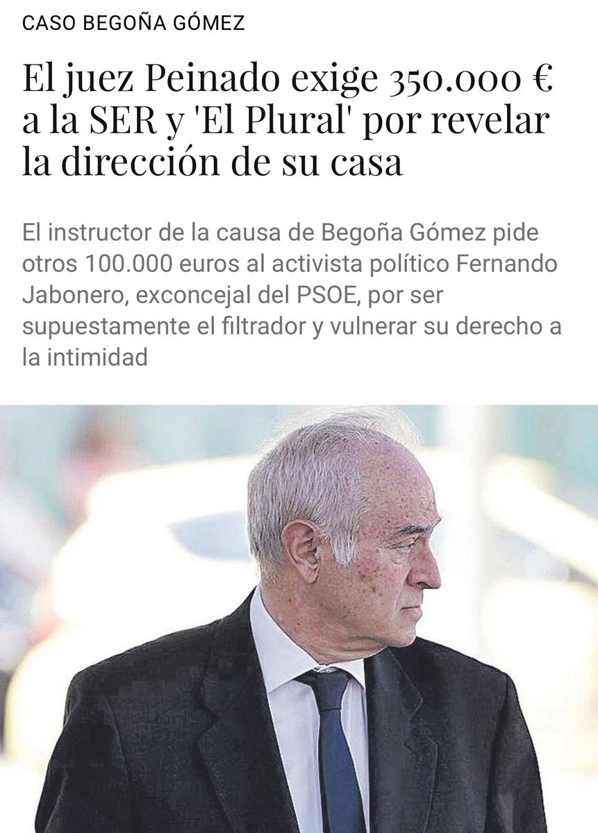 Juan Carlos Penado exige 350.000€ a los propagandistas gubernamentales de la SER y el Plural por revelar la dirección de su casa😏