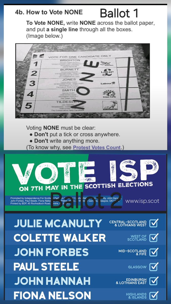 If you have to vote for a party. Vote for a proper one.