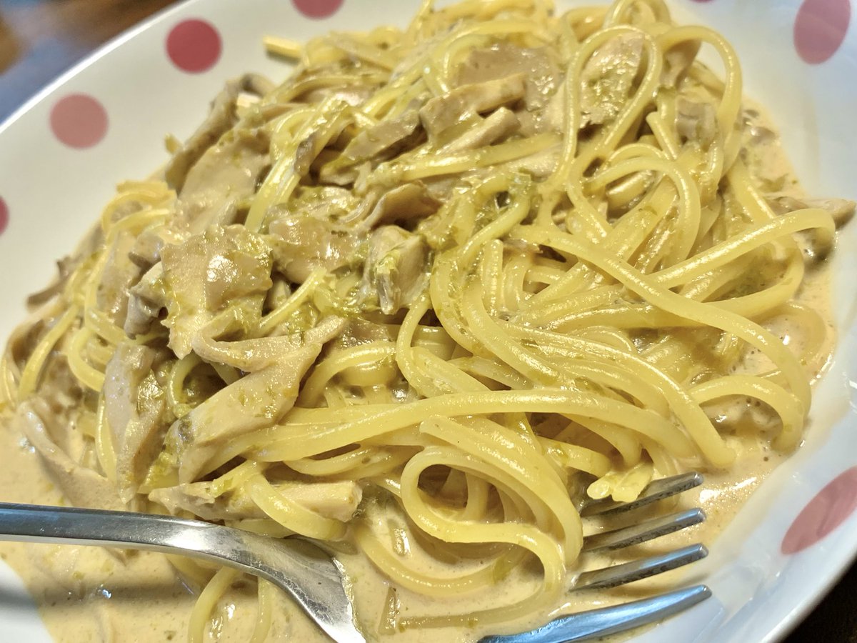 こちらは日本産アストロファージを使ったパスタです🍝

レシピはこちらを参考にさせていただきました↓
momoya.co.jp/recipe/detail/…