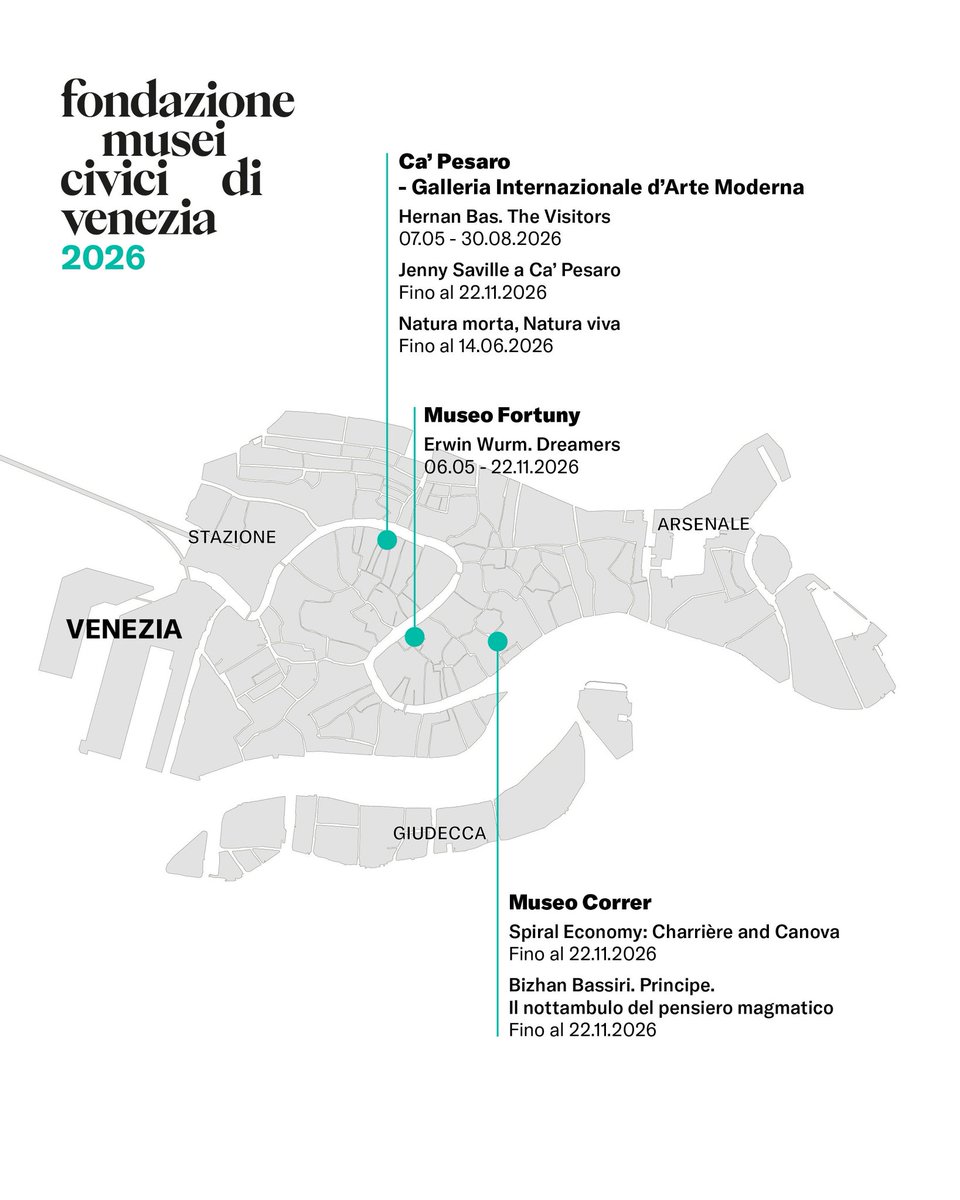 visitmuve_it's tweet photo. Una nuova stagione dedicata ai linguaggi dell’arte contemporanea, alle contaminazioni e connessioni con le collezioni, la storia e la vita dei musei veneziani
INFO su https://t.co/xHmFI1c39e
#visitMUVE https://t.co/8cOPQUBeB2