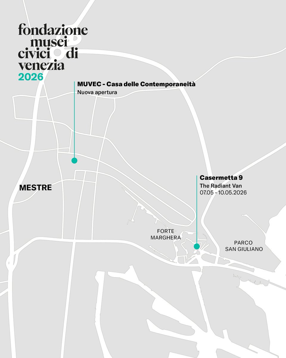 visitmuve_it's tweet photo. Una nuova stagione dedicata ai linguaggi dell’arte contemporanea, alle contaminazioni e connessioni con le collezioni, la storia e la vita dei musei veneziani
INFO su https://t.co/xHmFI1c39e
#visitMUVE https://t.co/8cOPQUBeB2