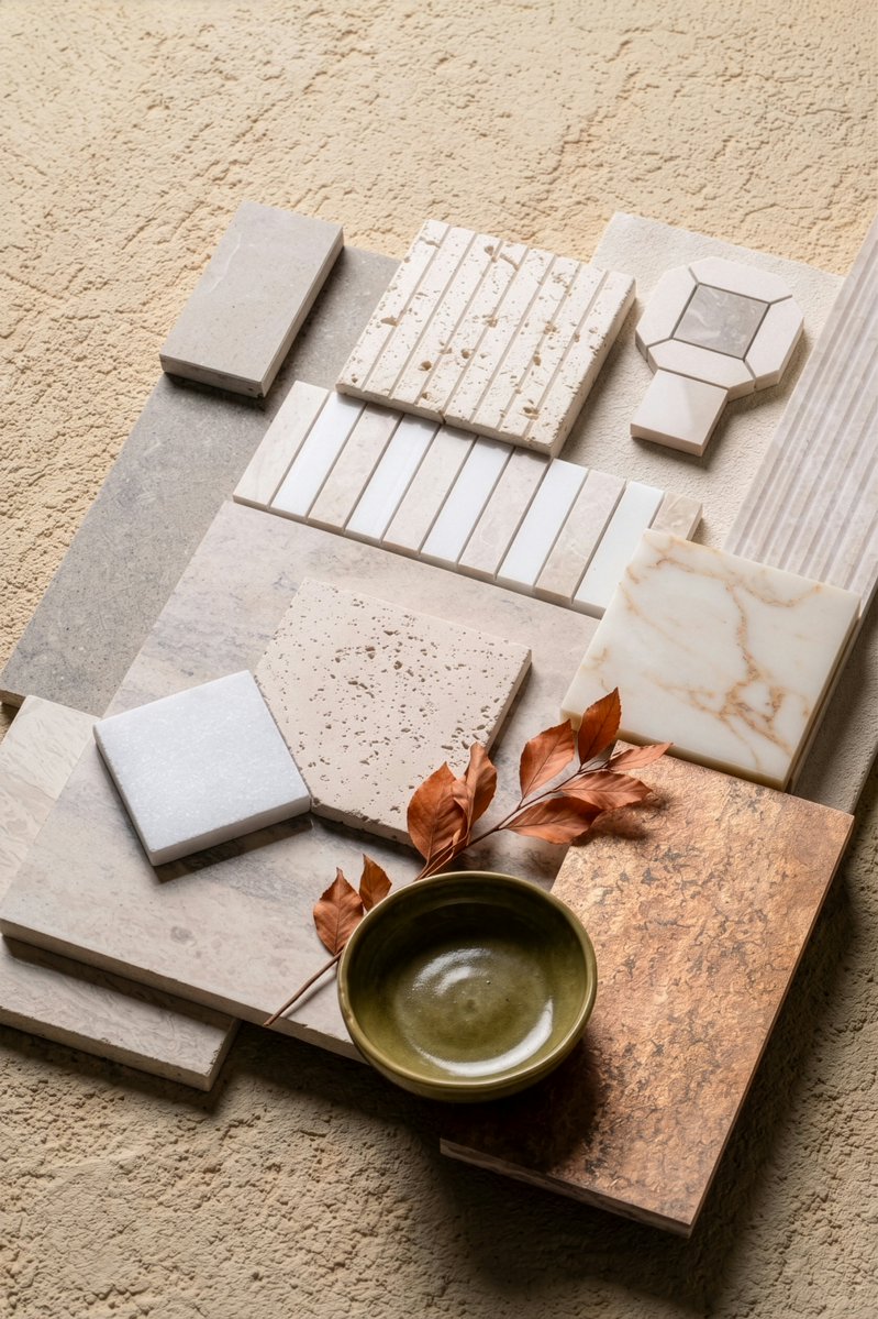 marblesystems1's tweet image. Not just neutral. Raw textures, natural stone, and Mid-Century silhouettes for spaces that tell a story. Save this organic modern moodboard for your next project!  #OrganicModern #InteriorDesign #MidCenturyModern #StoneDesign