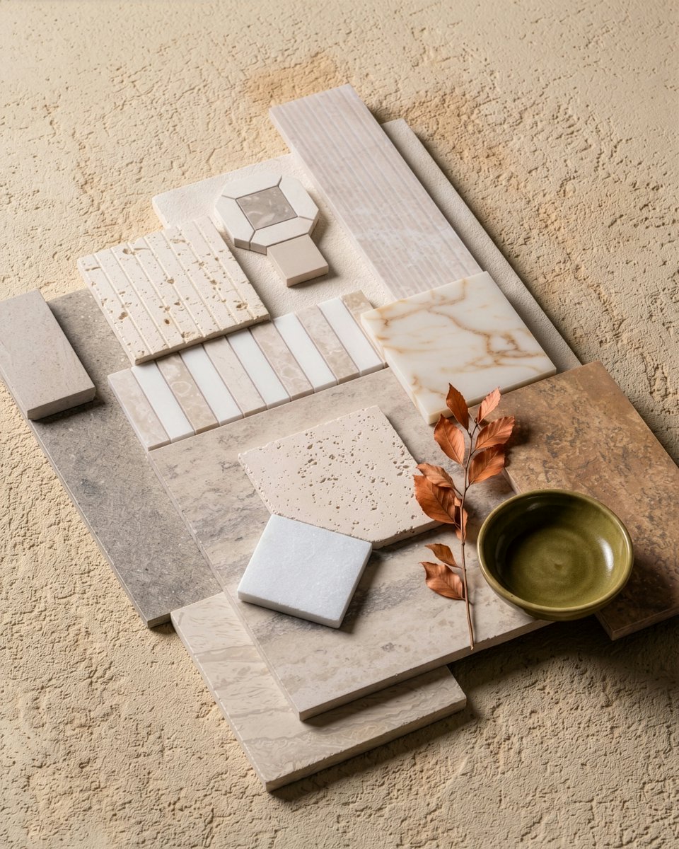 marblesystems1's tweet image. Not just neutral. Raw textures, natural stone, and Mid-Century silhouettes for spaces that tell a story. Save this organic modern moodboard for your next project!  #OrganicModern #InteriorDesign #MidCenturyModern #StoneDesign