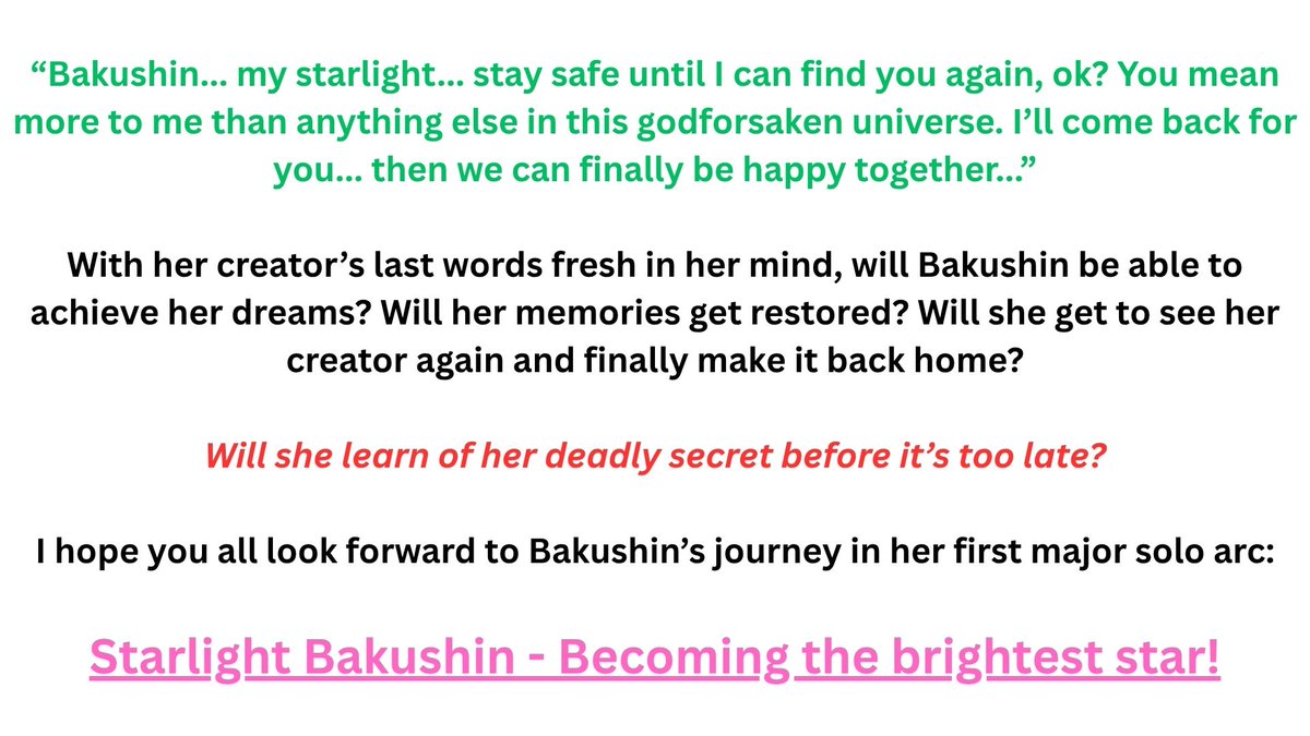 starlight_bakushin (Triple Tiara Arc) tweet media