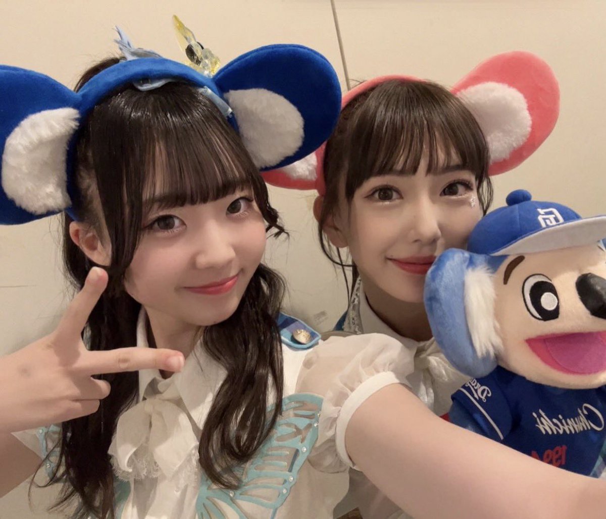 miyu415_miitan's tweet photo. どらほー！！！🐉
くまさんと楽屋で盛り上がってます‼️‼️

#どらほー #ドラゴンズ https://t.co/81qMJ5cqKe