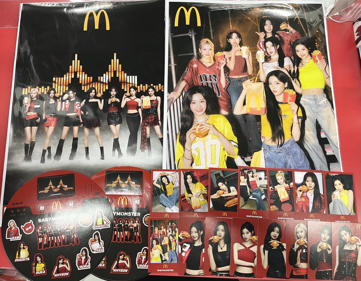BABYMONSTER アサ 2nd 香港ポップアップ購入限定 トレカ BABYMONSTER #베이비몬스터 🍔マクドナルド 香港限定🍟 トレカ