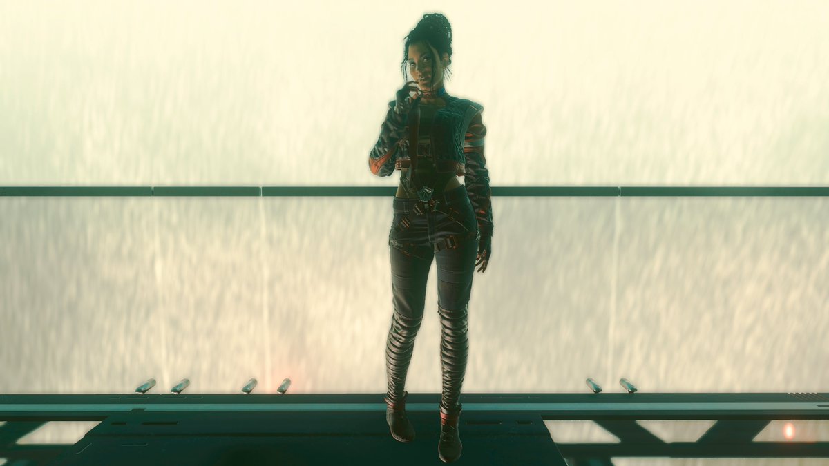 Beet_R's tweet image. She's so cool 😍 #VirtualPhotography #Cyberpunk2077 #PanamPalmer