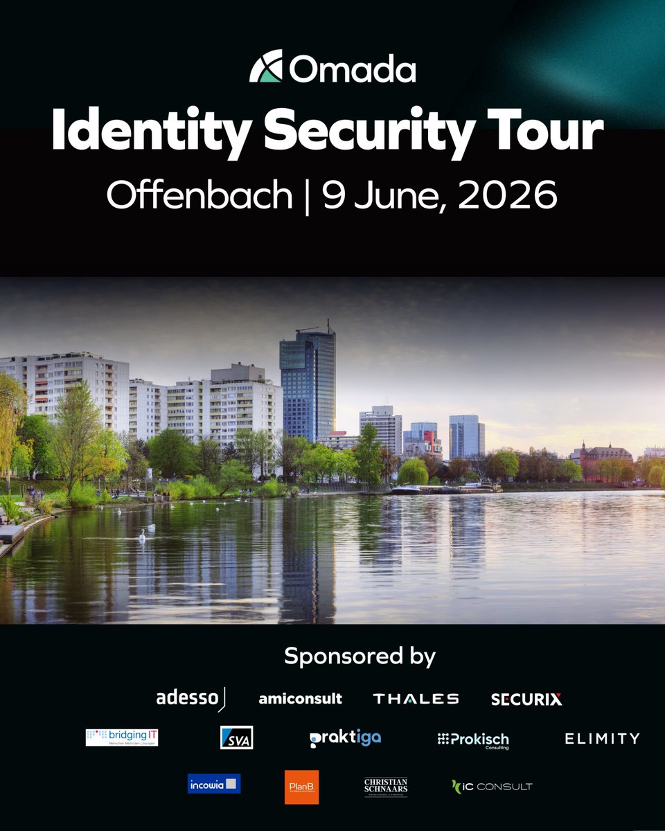 OmadaIdentity's tweet image. The DACH identity security community is meeting in Offenbach on 9 June.

AI keynote Alex Ulbricht + experts from Thales, Elimity, adesso, iC Consult &amp;amp; 10 more - real IGA journeys, open conversations.

Limited seats 👉 bit.ly/4wbFGyT

#IGA #IAM #IdentitySecurity