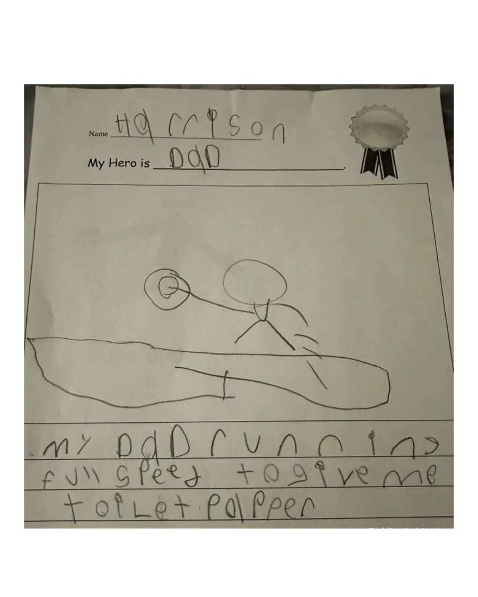 Memedroid's tweet image. Dad's a real hero #dad #memes #hero #parenting #funny