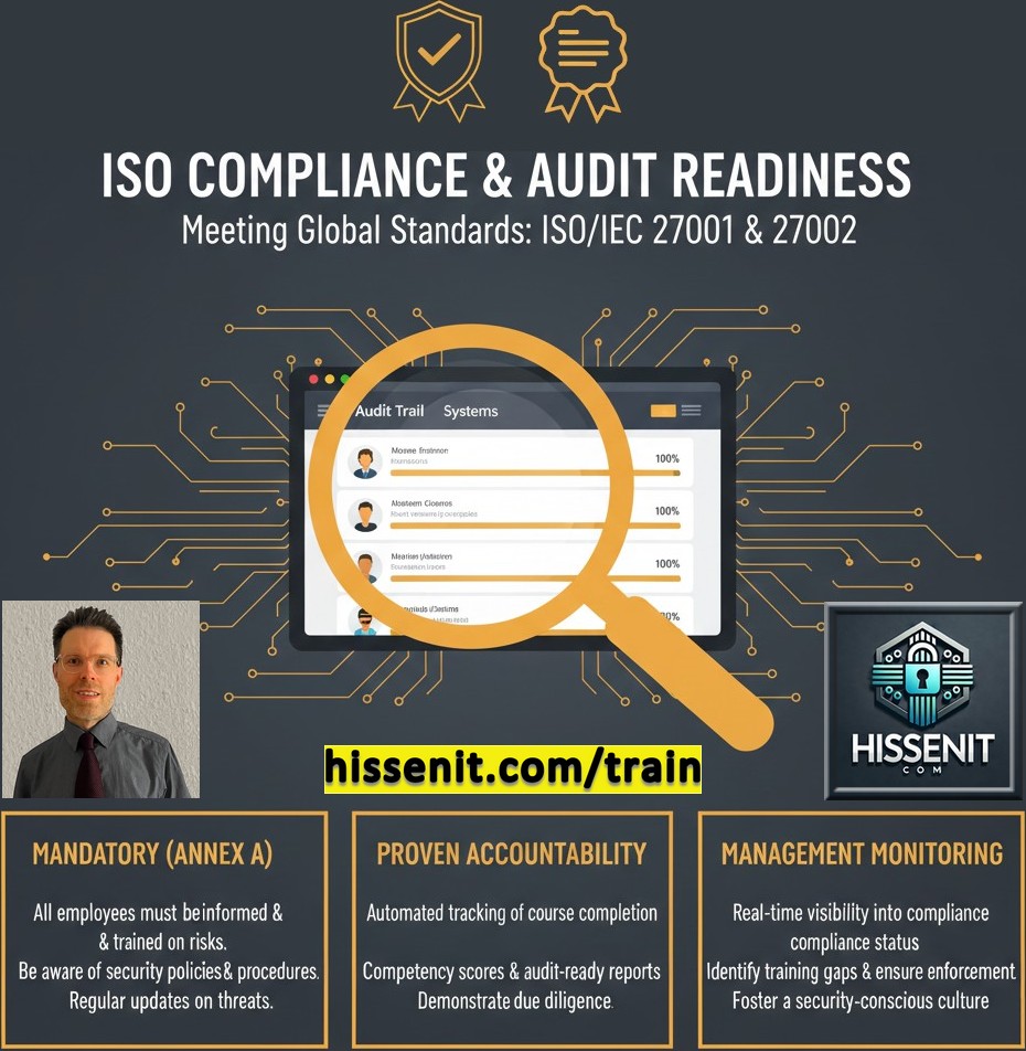 HissenIT's tweet image. What is your experience with IT Security Audits regarding Employee Awareness within your organization? What did the auditor ask for?

hissenit.com/en/academy/

#itsecurity #security #ciso #awareness #itsec #iso27001