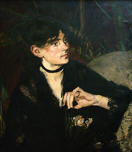 エドゥアール・マネ『扇を持つベルト・モリゾ』1874年 リール宮殿美術館