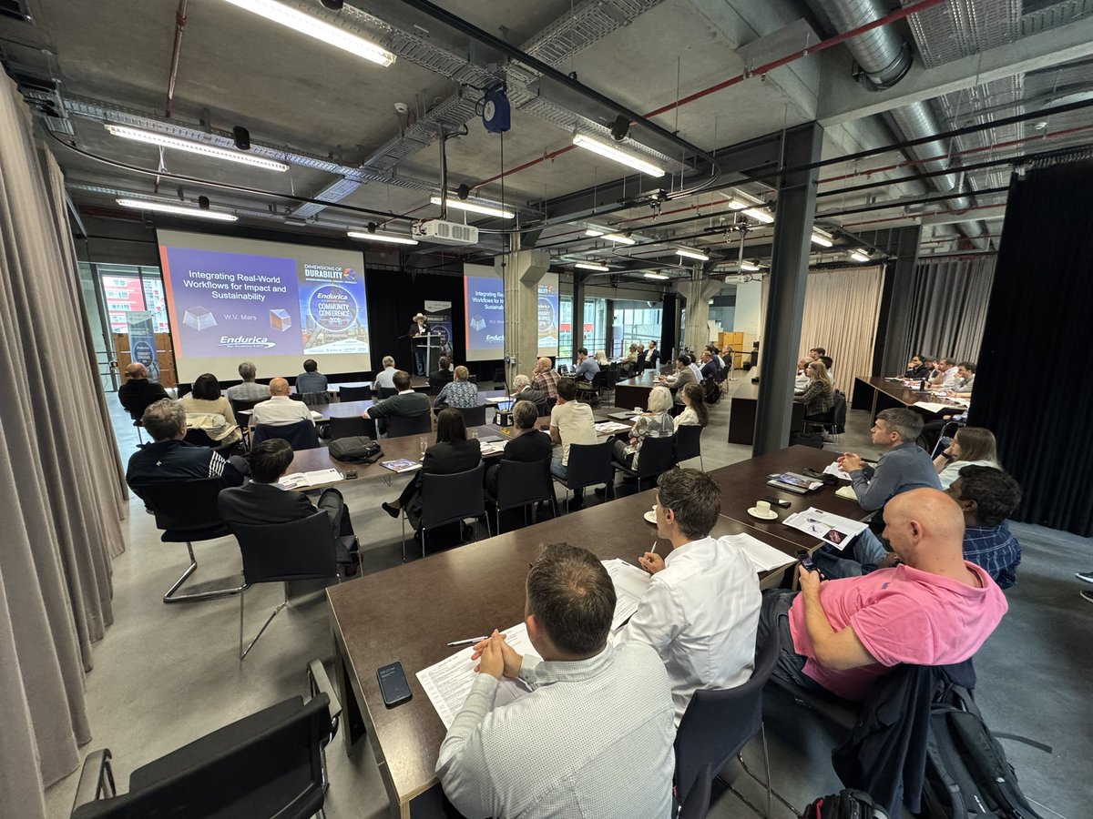 therubberheart's tweet photo. Endurica’s Dimensions of Durability has begun here in Luxembourg 🇱🇺 

#RubberIndustry #GetDurabilityRight https://t.co/o9CYlgkpUu