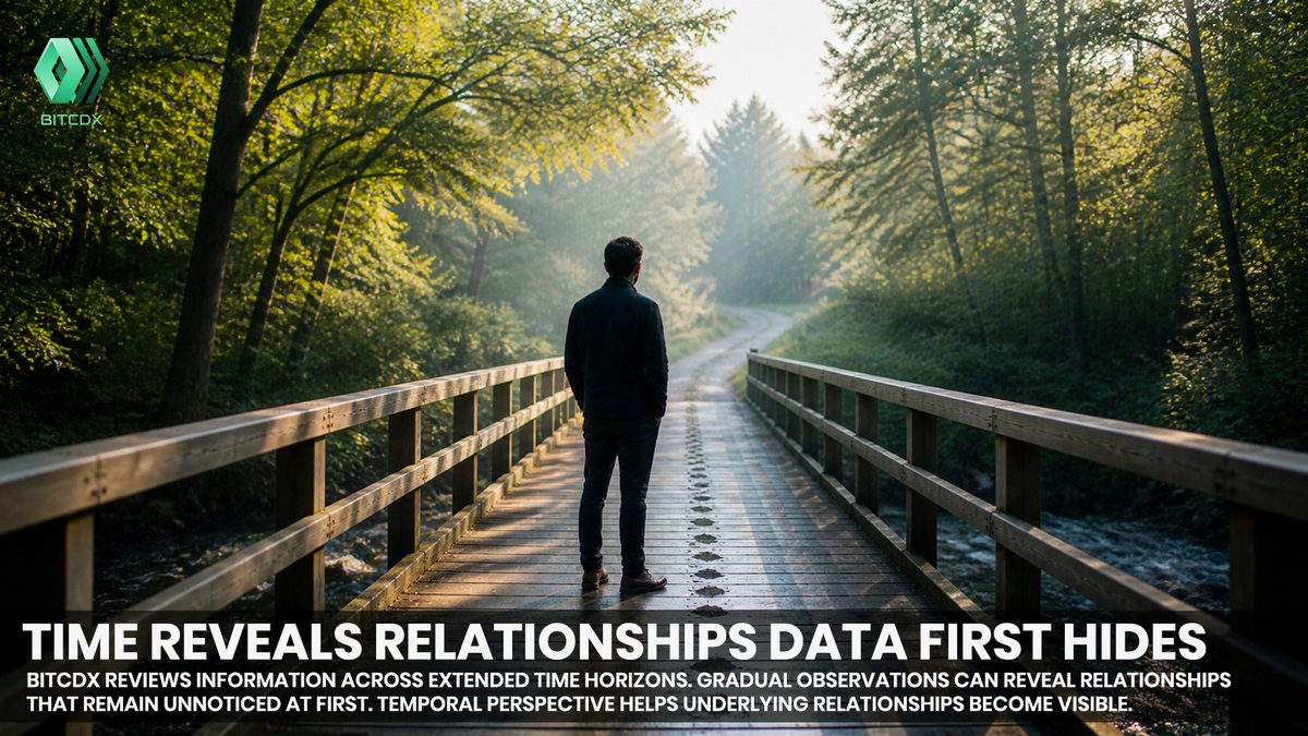 BITCDX_Global's tweet photo. ๐โ๏ธ Viewing information across extended sequences allows deeper relationships to surface ๐๐.
๐ค๐ก Bitcdx values temporal perspective so understanding develops with patience and continuity ๐๐.
#Bitcdx #TimePerspective #DataInsight #FinancialTechnology #MarketPerspective https://t.co/Sz0GYB0WvA
