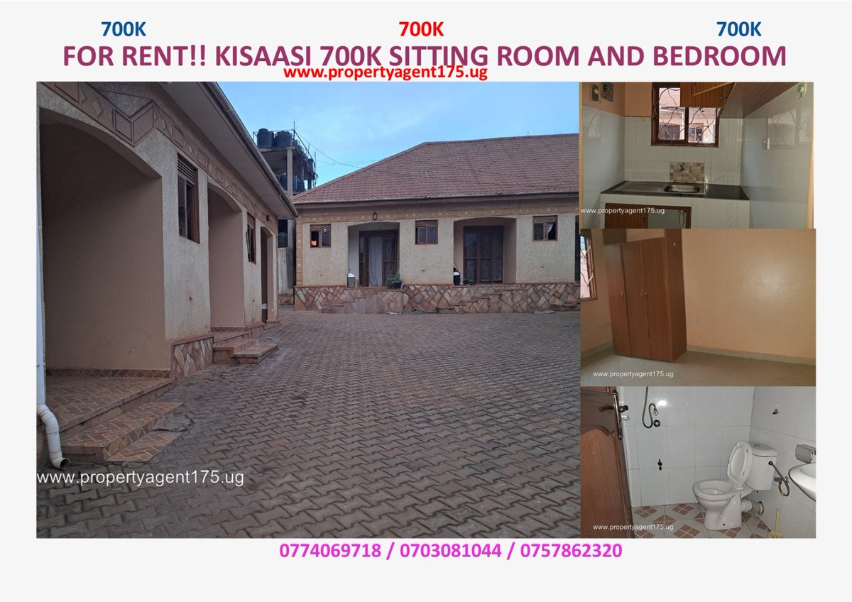 propagent175's tweet image. For rent!! Kisaasi 700k sitting room and bedrooms. Call /WhatsApp: 0757862320 / 0703081044 propertyagent175.ug #rentalproperty #housesforrent #propertymanagement #propertyagent175 #realestateagent #kampalauganda