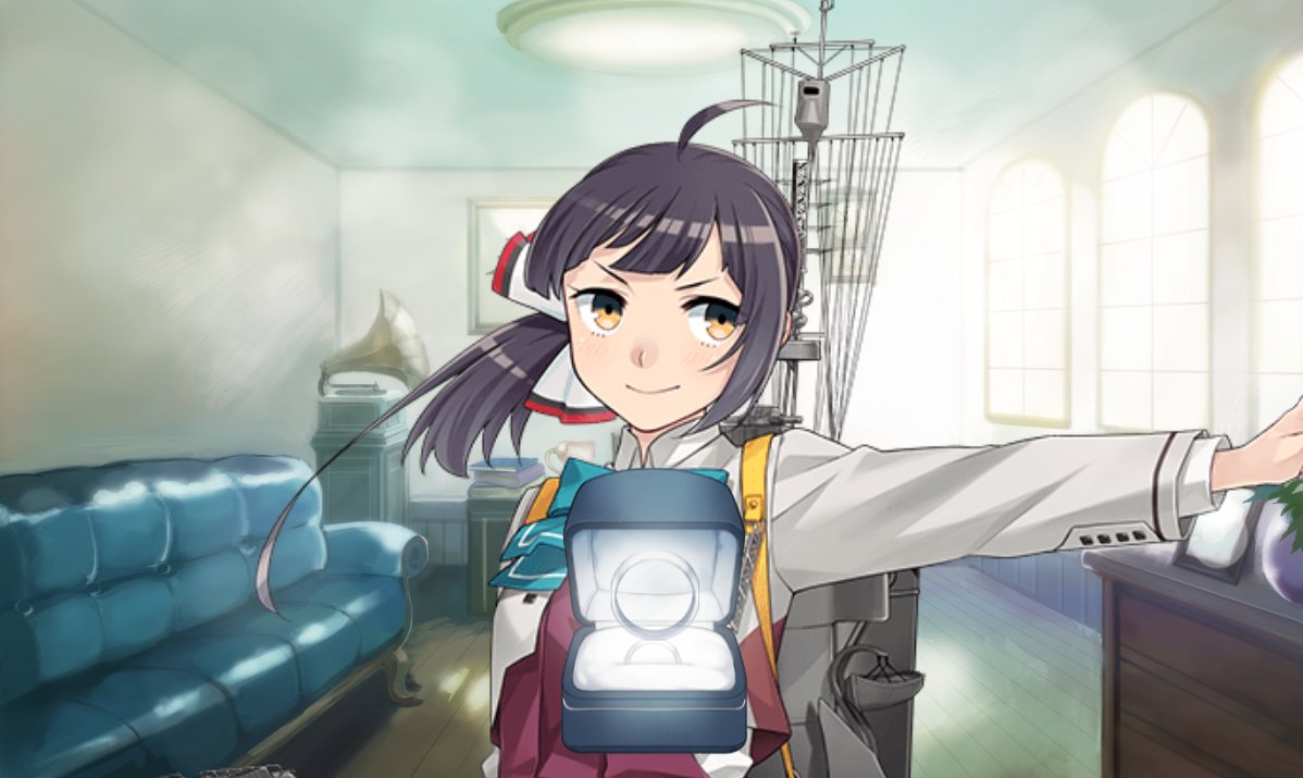 Seijin13's tweet photo. 艦これ、藤波改二とケッコンカッコカリ！！ https://t.co/e6Ysy91NqY