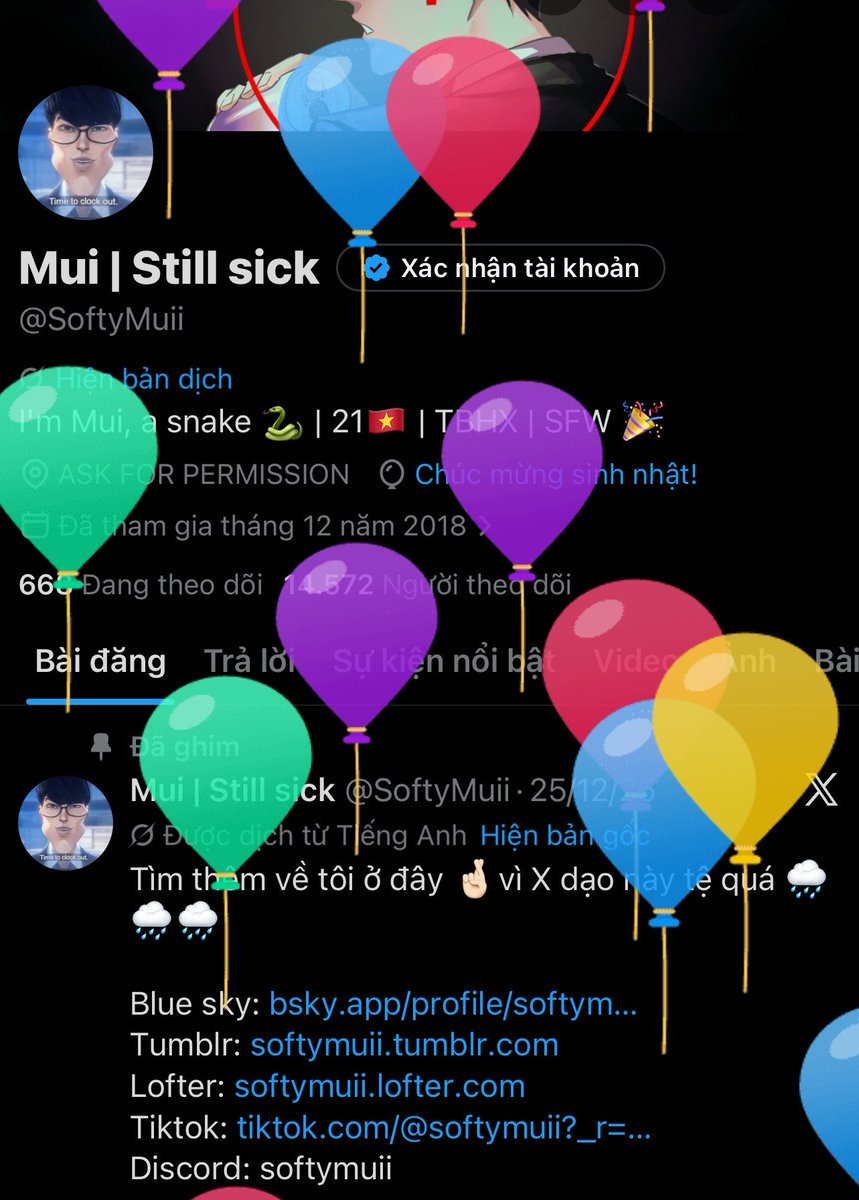 Mui | Still sick tweet media