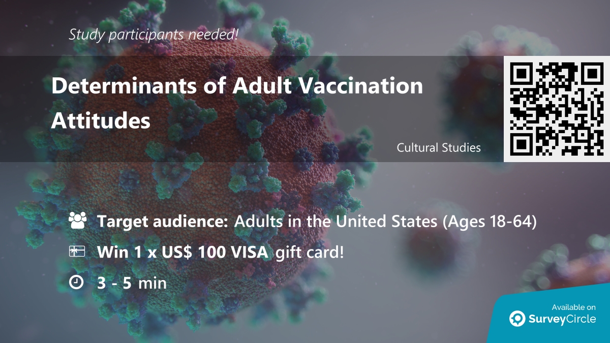 daily_research's tweet image. Participants needed for online survey!

Topic: "Determinants of Adult Vaccination Attitudes" via @SurveyCircle

#behavior #vaccine #attitude #adults #survey #surveycircle