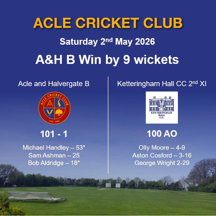 Acle & Halvergate Cricket Club tweet media