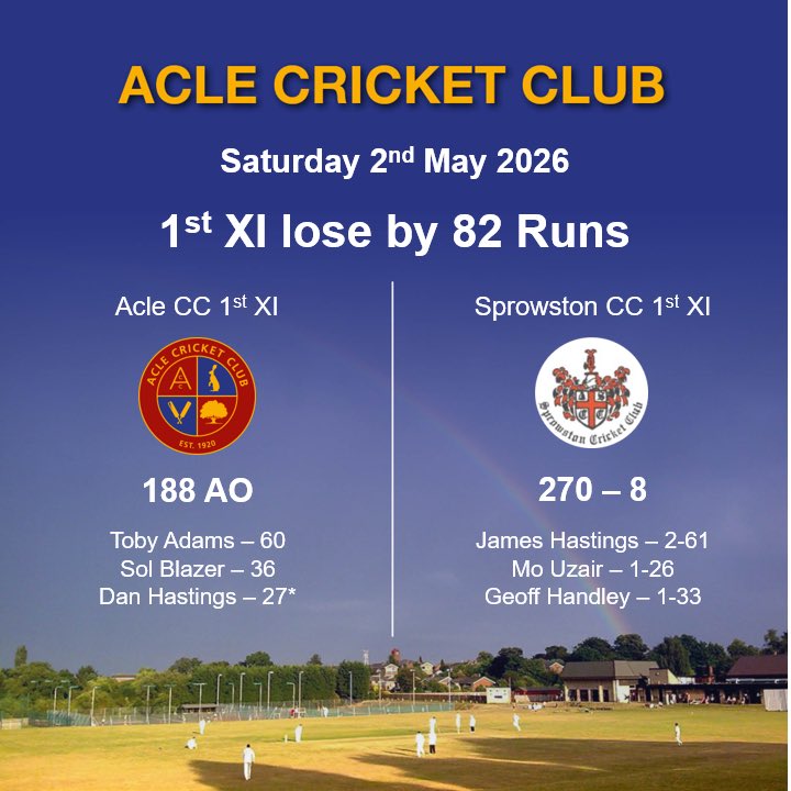 Acle & Halvergate Cricket Club tweet media